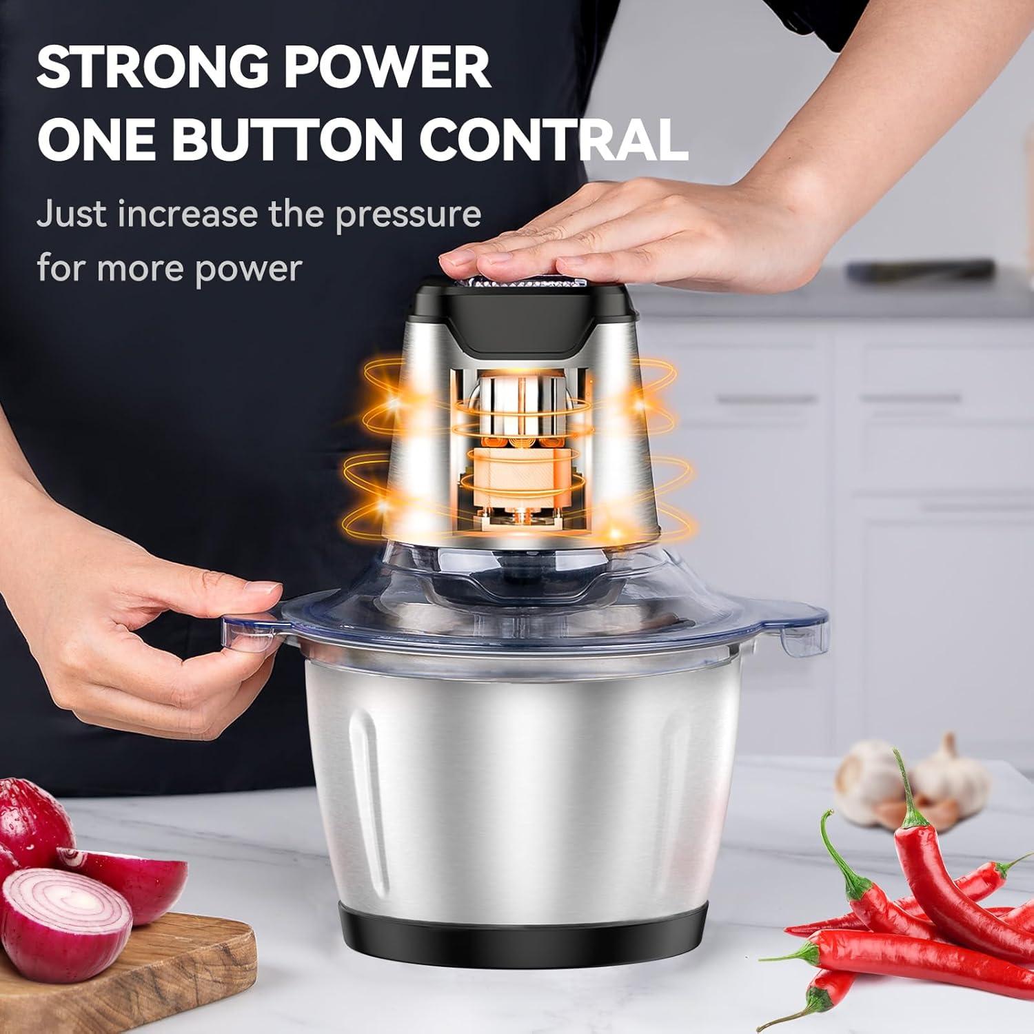 Picadora de Alimentos LINKChef FC5440 1.2L 250W Acero Inoxidable