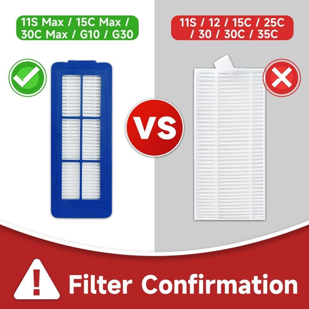 Kit de Repuestos para Aspiradora Eufy RoboVac 11S Max y G30