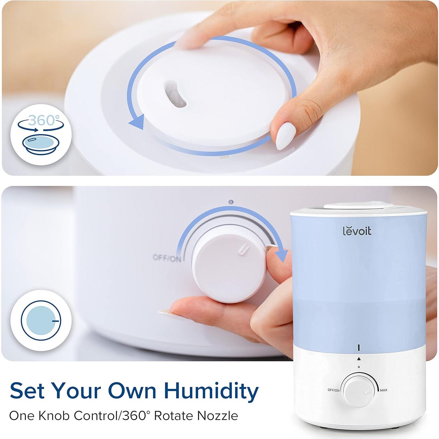 Humidificador LEVOIT 3L Ultrasónico para Dormitorio Azul