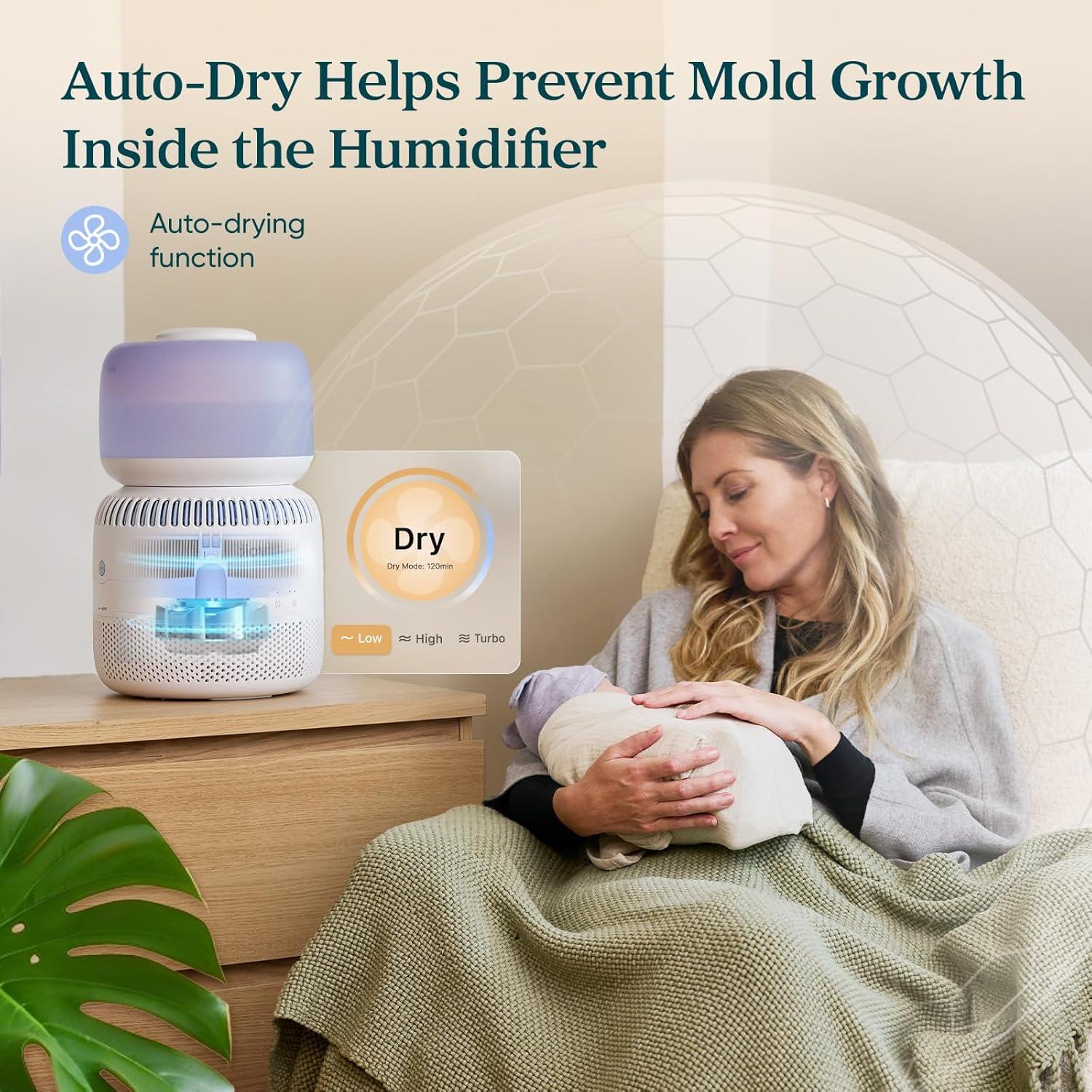 Humidificador Evaporativo LEVOIT Sprout 3.8L para Bebé