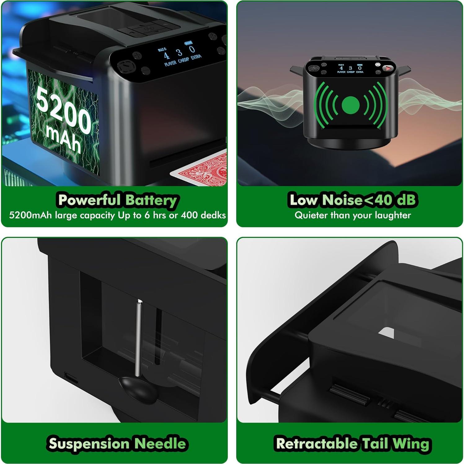 Máquina Barajadora Automática Eolzzi para 12 Jugadores