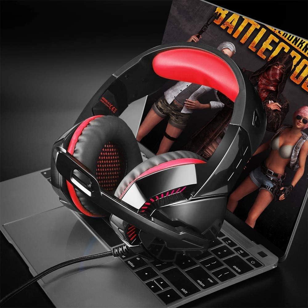 Auriculares Gaming PHOINIKAS H1 7.1 Sonido Surround Rojo