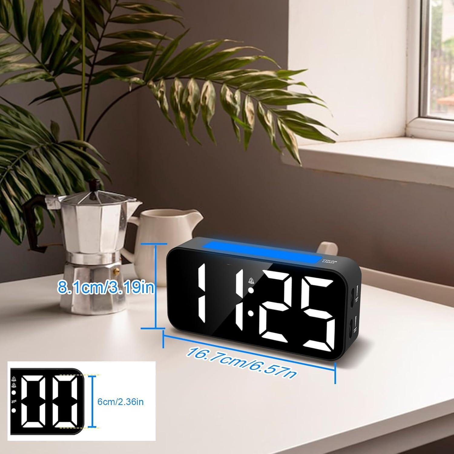 Reloj Despertador Digital Topski con Luz Nocturna y Snooze