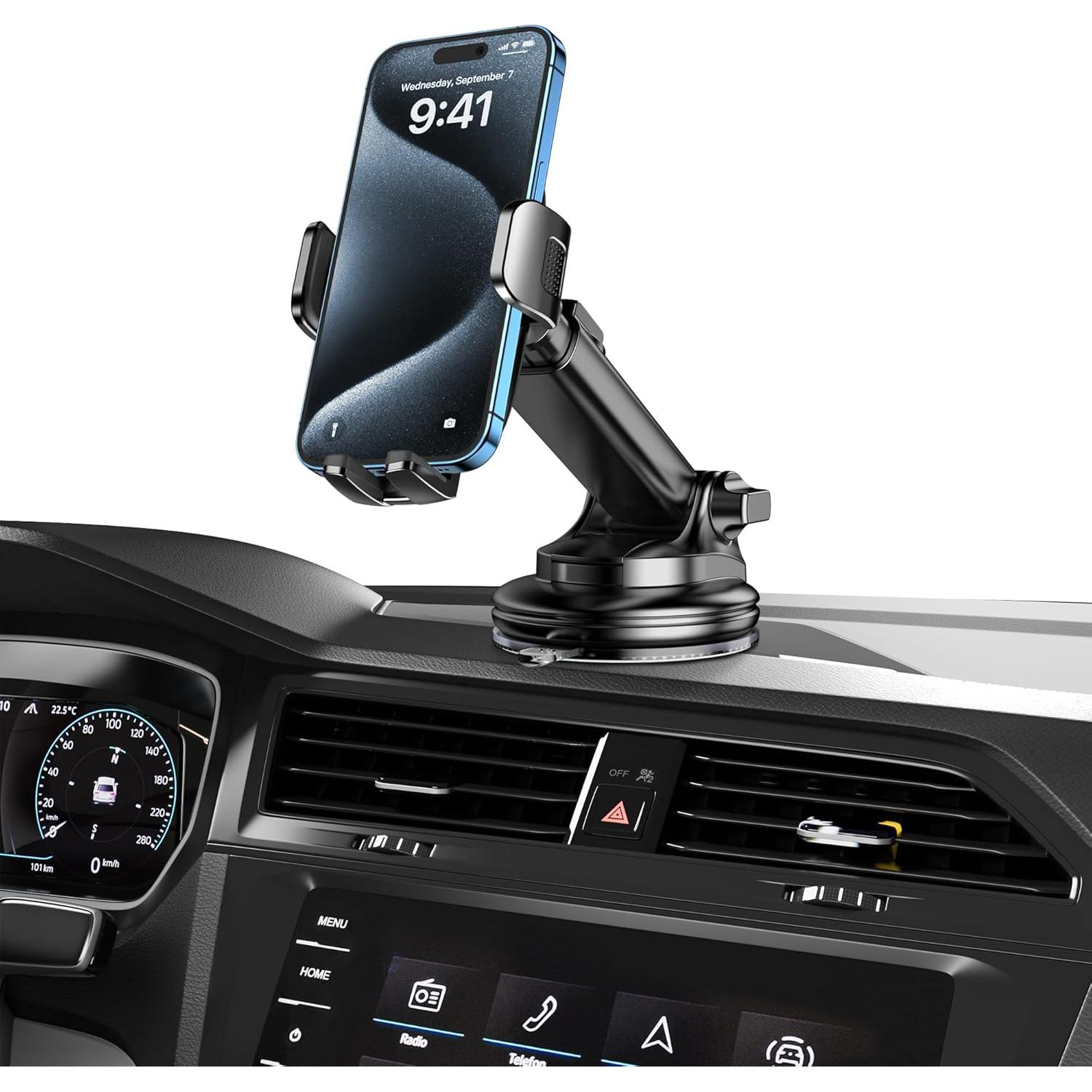 Soporte para Teléfono de Auto Qifutan Montaje en Tablero 10.2x7.6cm