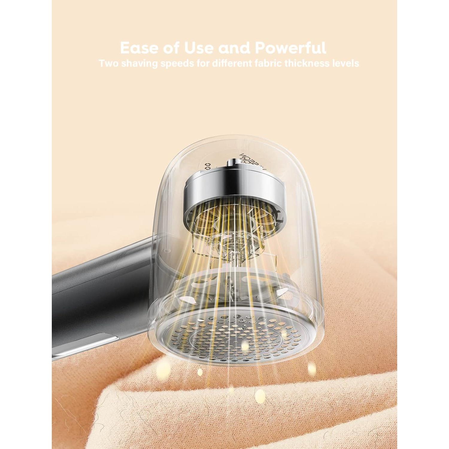 Quitapelusas eléctrico VASSON recargable para ropa y muebles