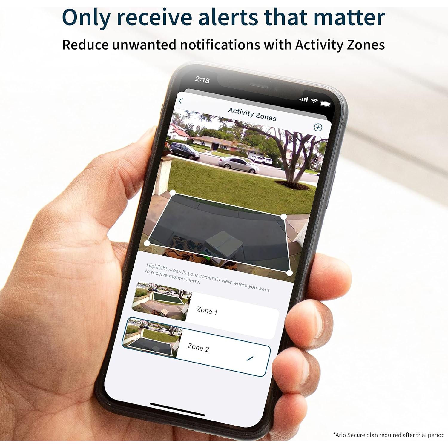 Timbre de Video Inalámbrico Arlo Esencial AVD2001B HD 180°