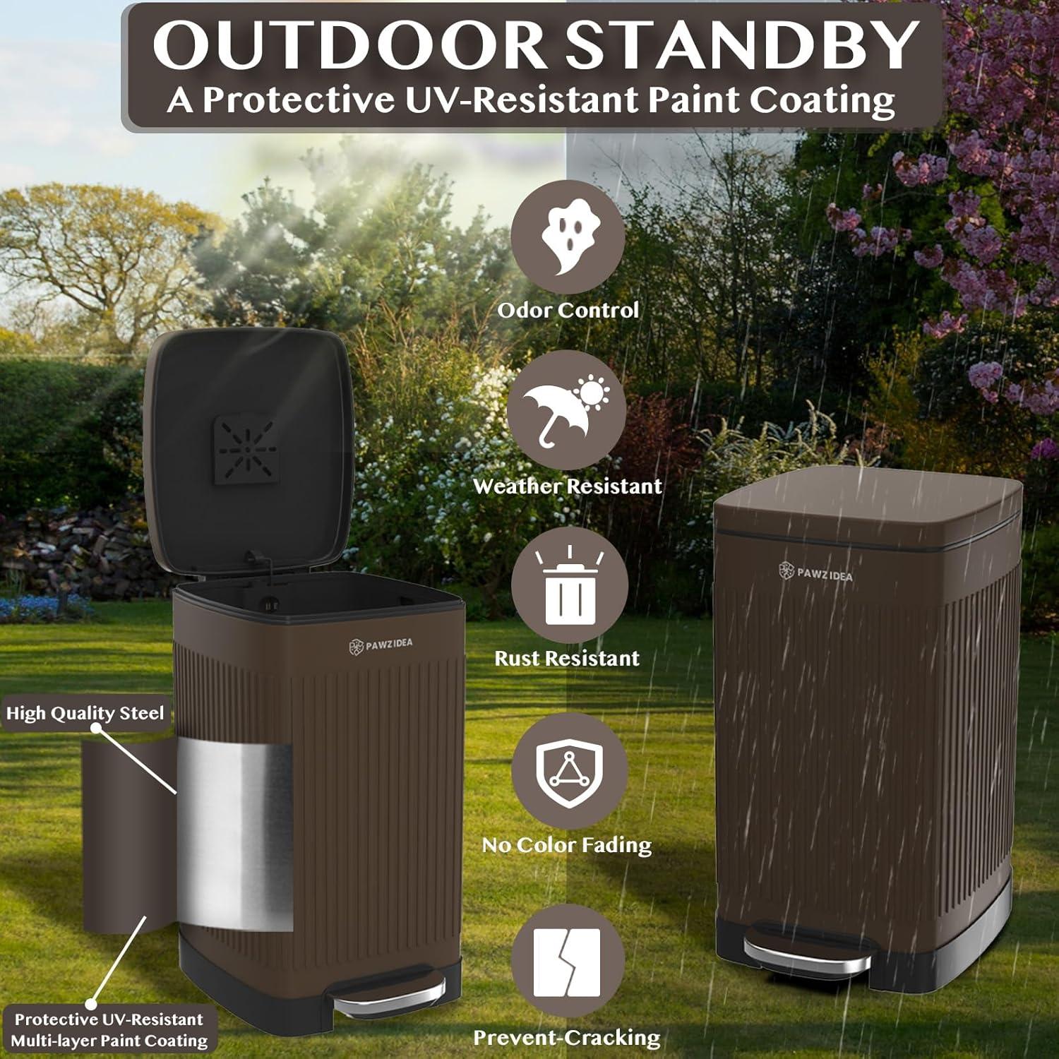 Cubo de Basura PAWZIDEA 20 L para Excremento de Perro