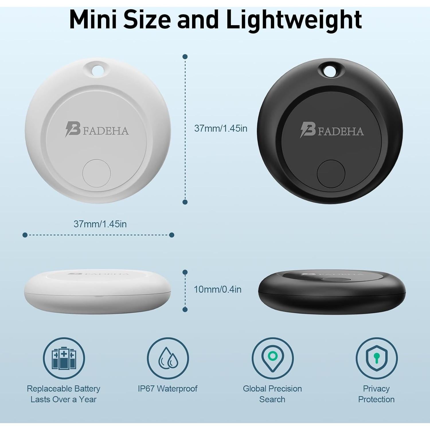 Rastreador Bluetooth Smart Apple MFi 2025 - Paquete de 2