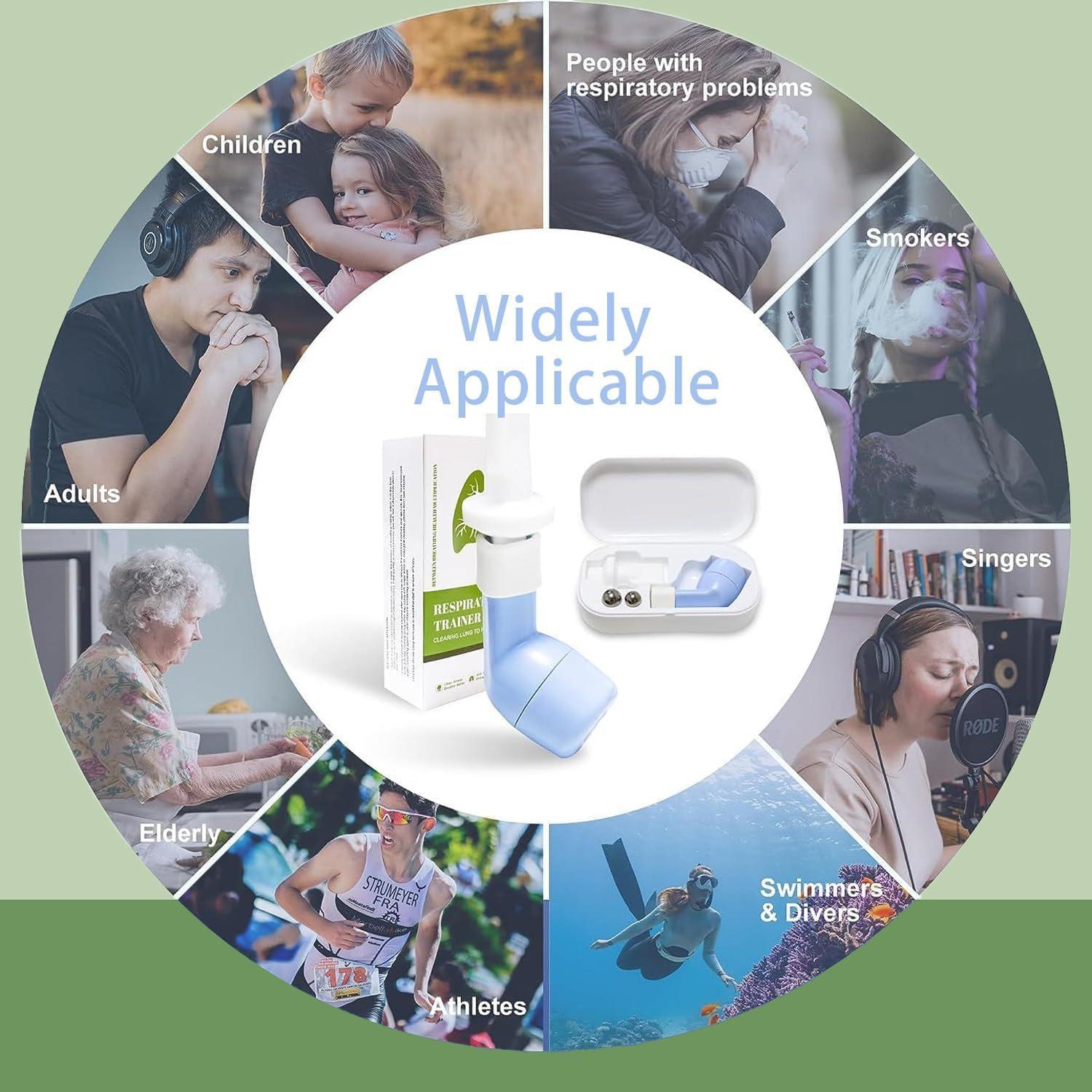 Entrenador de Respiración BOKANG con Válvula Flutter y 3 Bolas