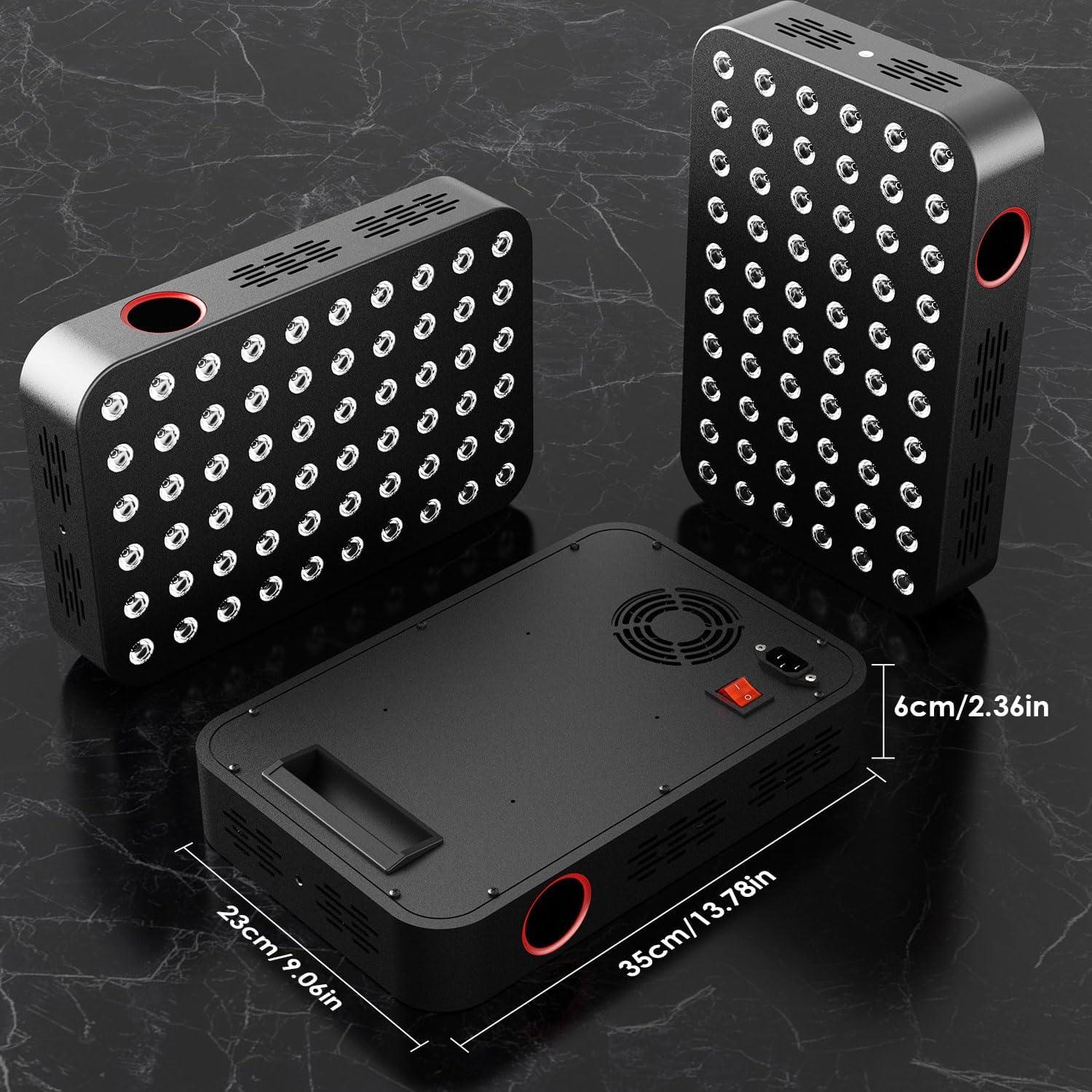 Panel de Terapia de Luz Roja Bioredrlt 300W 60 LEDs Doble Chip