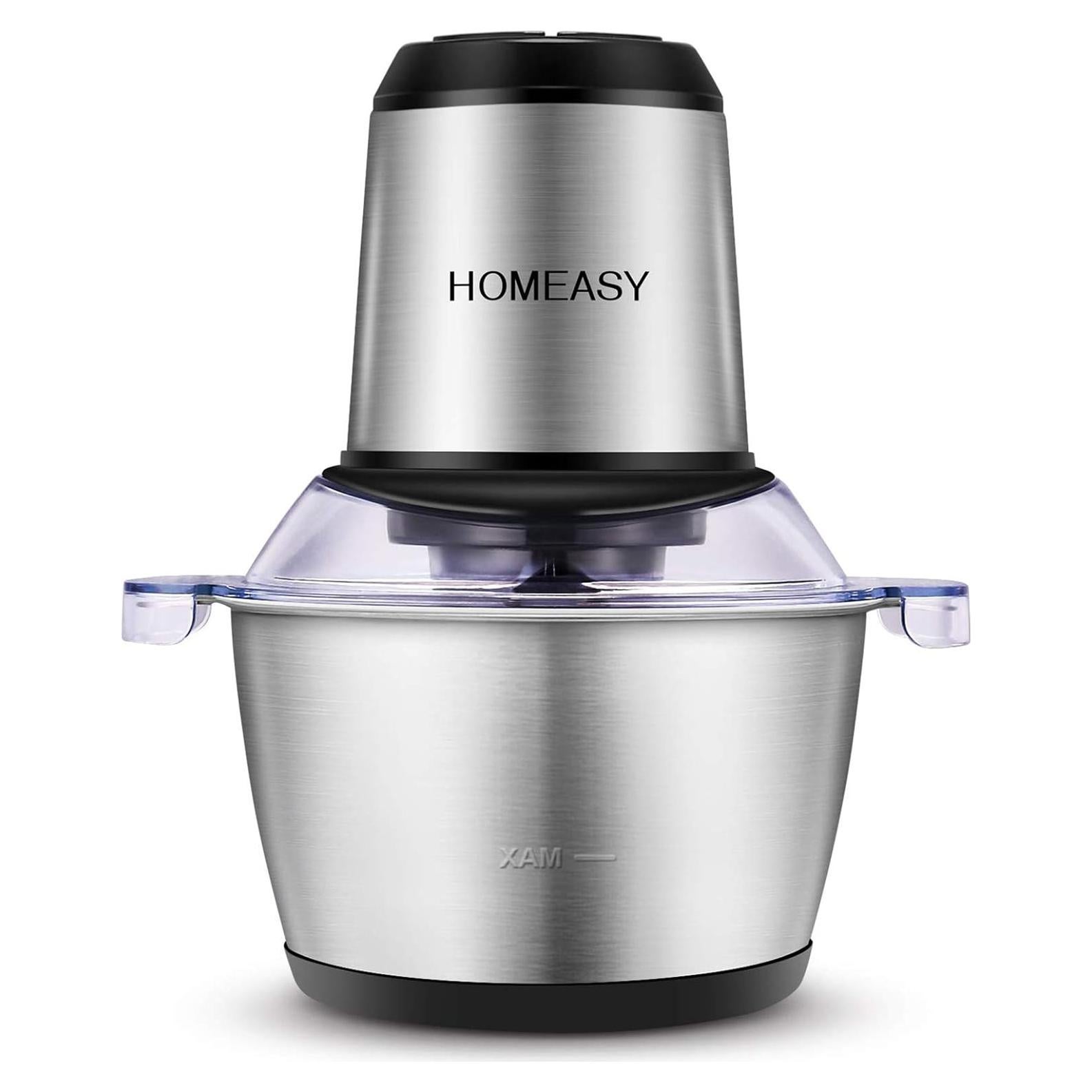 Picadora de Carne Eléctrica Homeasy 2L Acero Inoxidable 350W