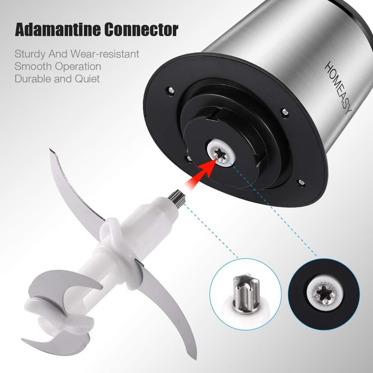 Picadora de Carne Eléctrica Homeasy 2L Acero Inoxidable 350W