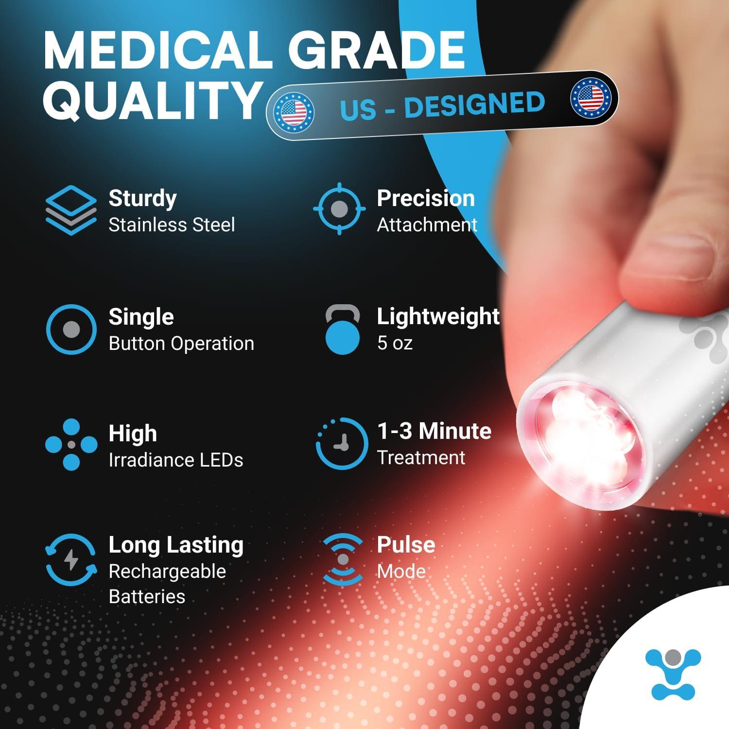 Dispositivo Terapia Luz Roja Infrarroja CureBio 2 en 1