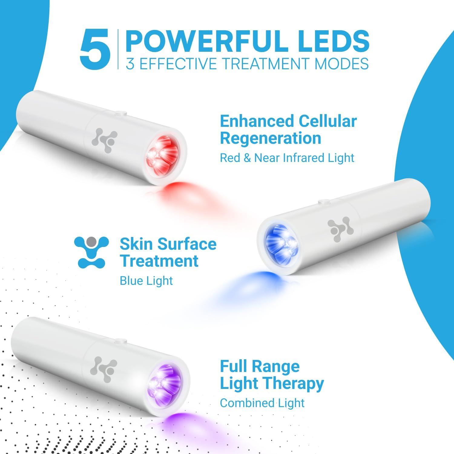 Dispositivo Terapia Luz Roja Infrarroja CureBio 2 en 1