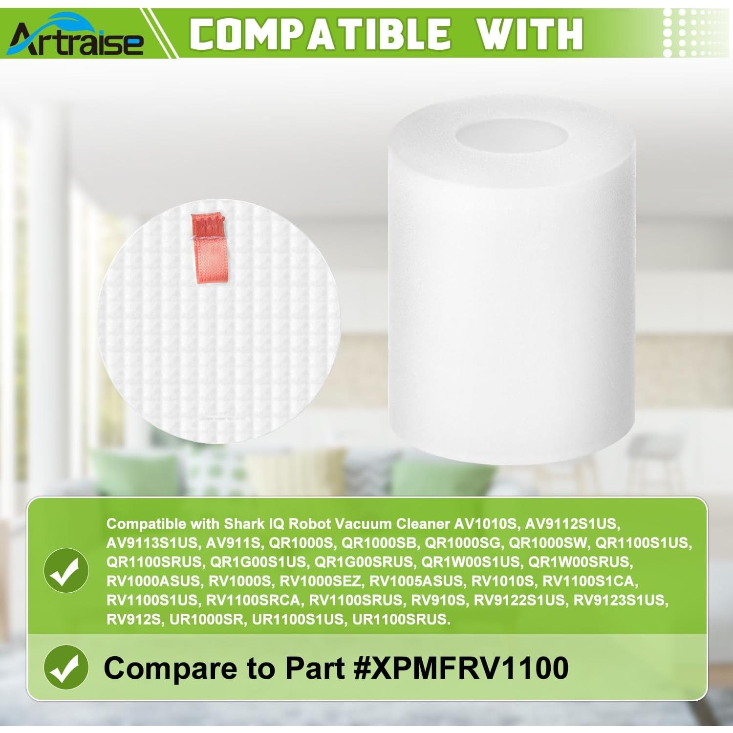 Filtro Reemplazo Artraise para Aspiradora Robot Shark IQ 4P