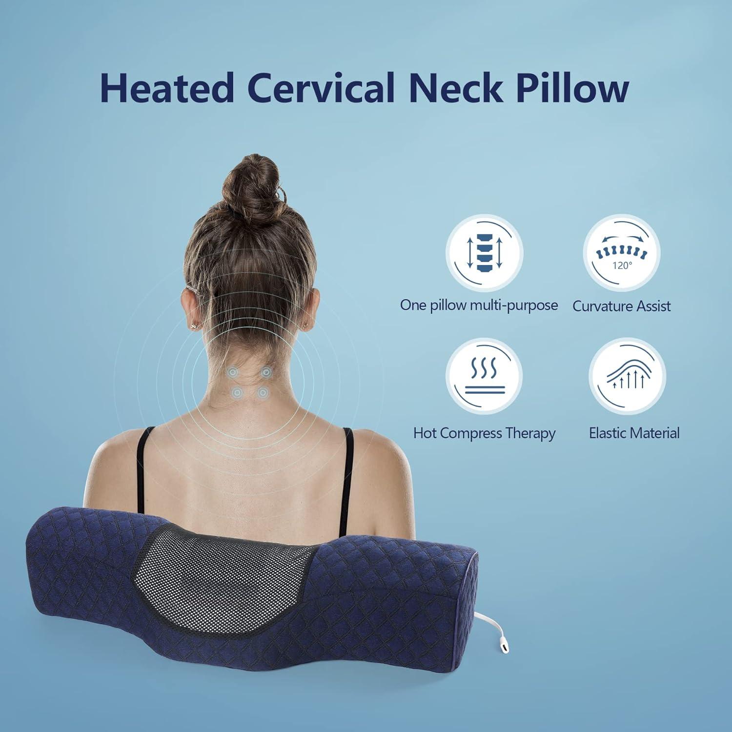 Almohada cervical calefaccionada Cozyhealth - Espuma viscoelástica