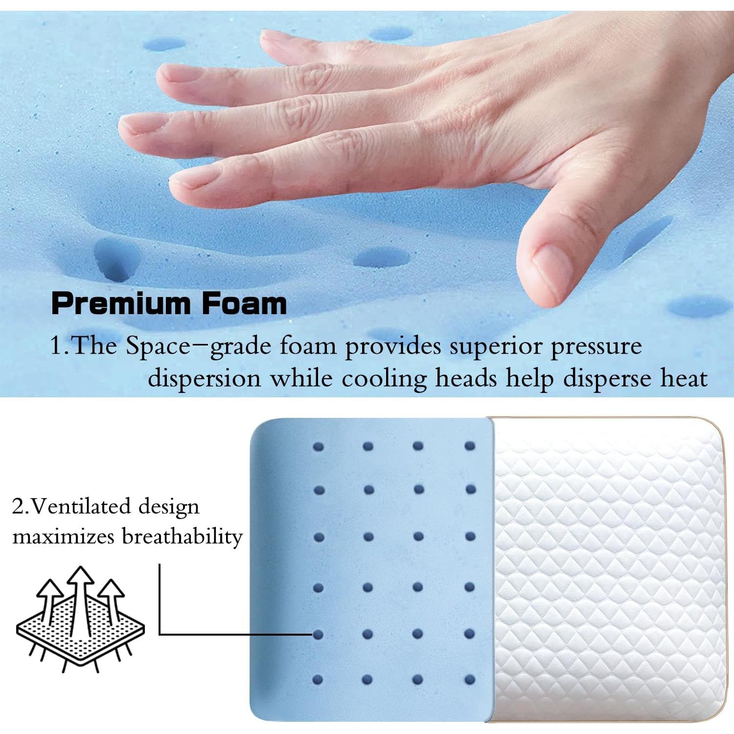 Almohada de Espuma Viscoelástica Sofslee Estándar 60x40 cm