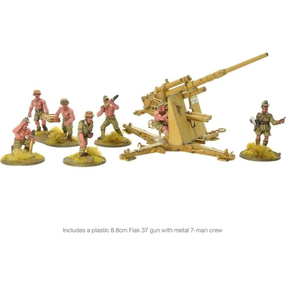 Paquete de Miniaturas Warlord Afrika Korps 1:56 - 36 Figuras Pintables