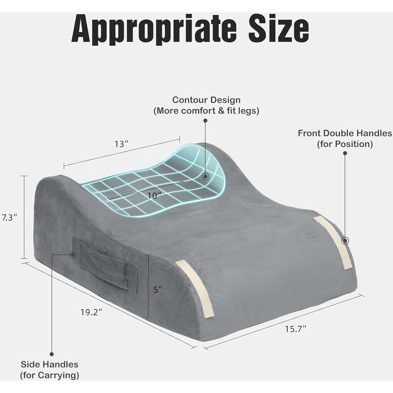 Almohada de Elevación para Piernas LightEase Espuma Viscoelástica
