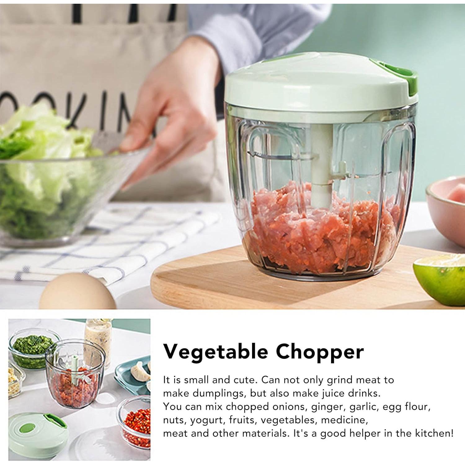 Picador de Alimentos Manual Miskall Verde 360g Multifuncional