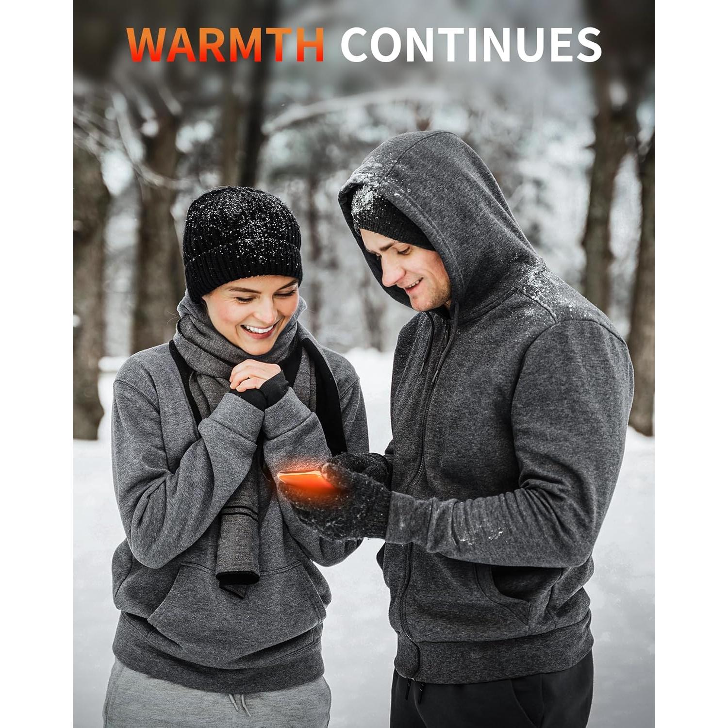 Calentadores de Manos Recargables Lerat A22 - 2 Paquete Negro