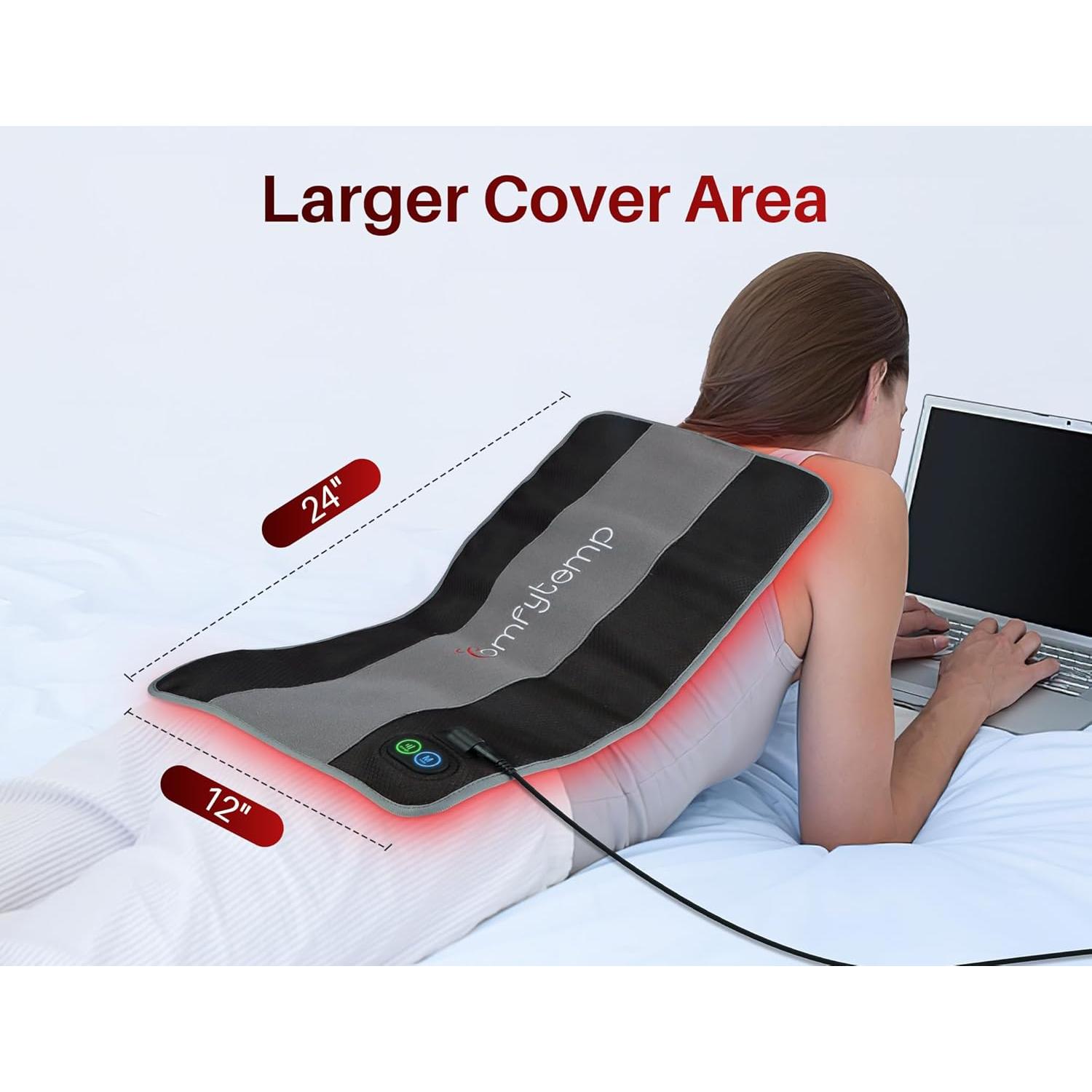 Almohadilla Terapia Luz Roja Comfytemp 30x60 cm 4 Modos