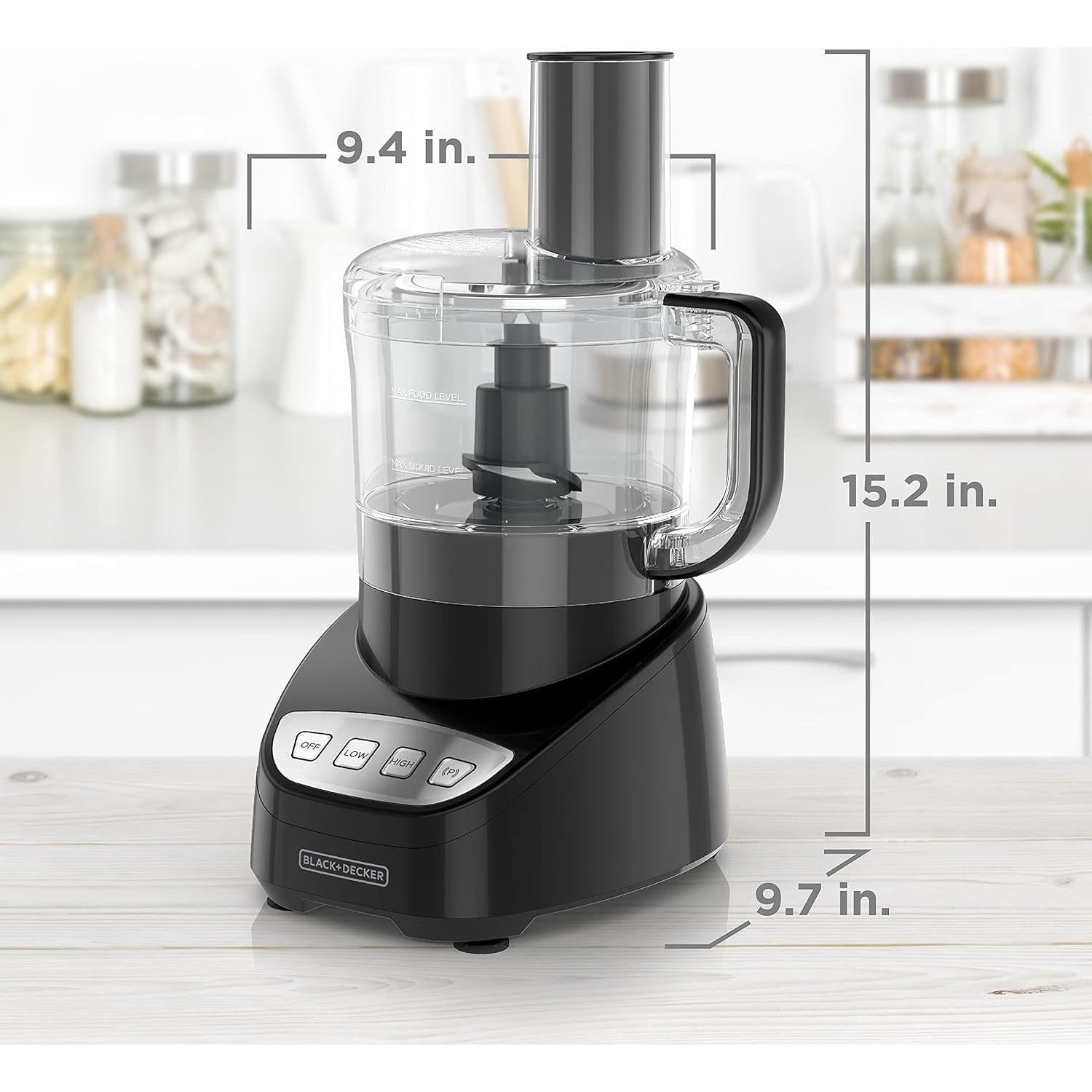 Procesador de Alimentos BLACK+DECKER FP4100B 8 Tazas 450W