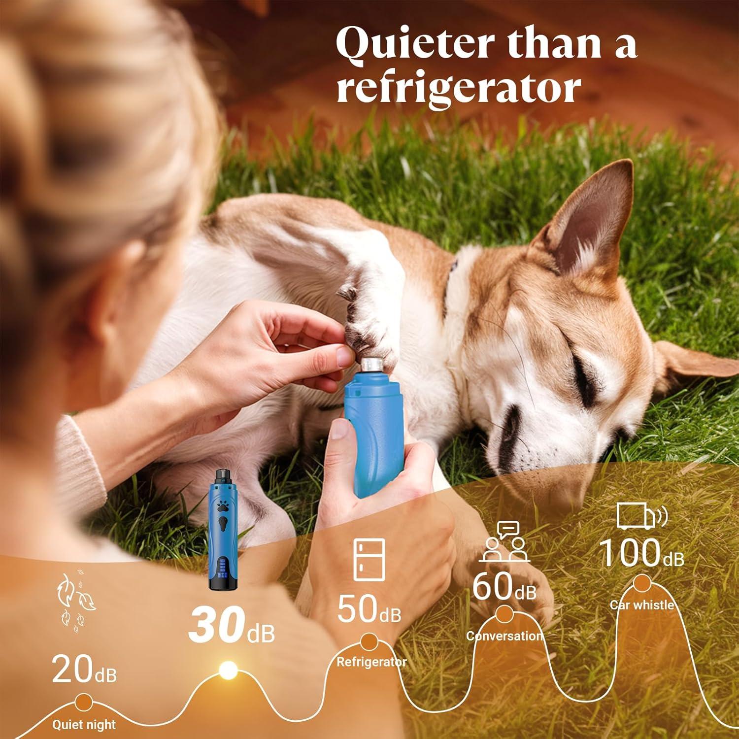 Amoladora de Uñas para Perros YABIFE NLQ-P007 Recargable 3 Velocidades