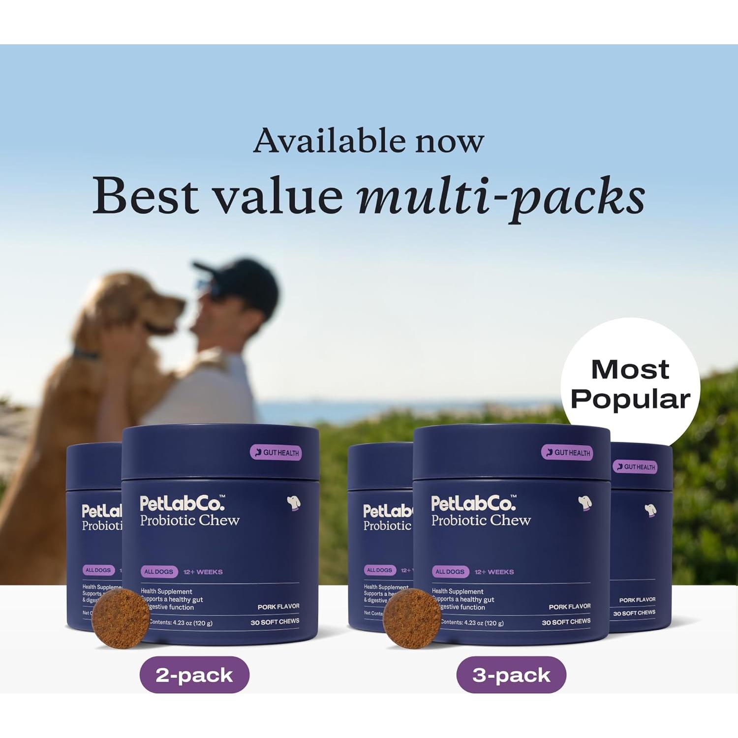 Probioticos para Perros PetLab Co. Sabor Cerdo 30 Masticables