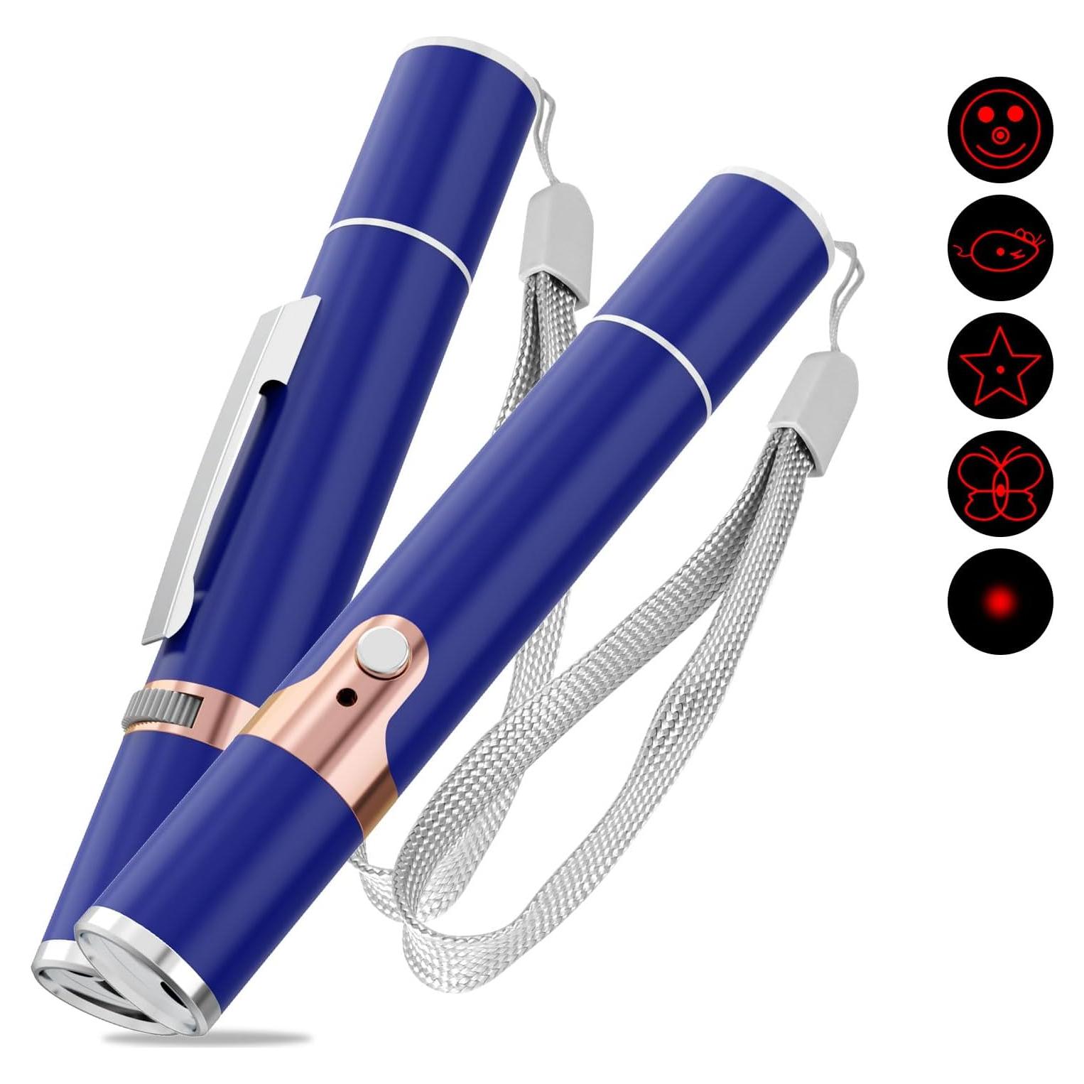 Juguete Interactivo para Gatos TBTeek Azul, Recargable USB, 2 Piezas