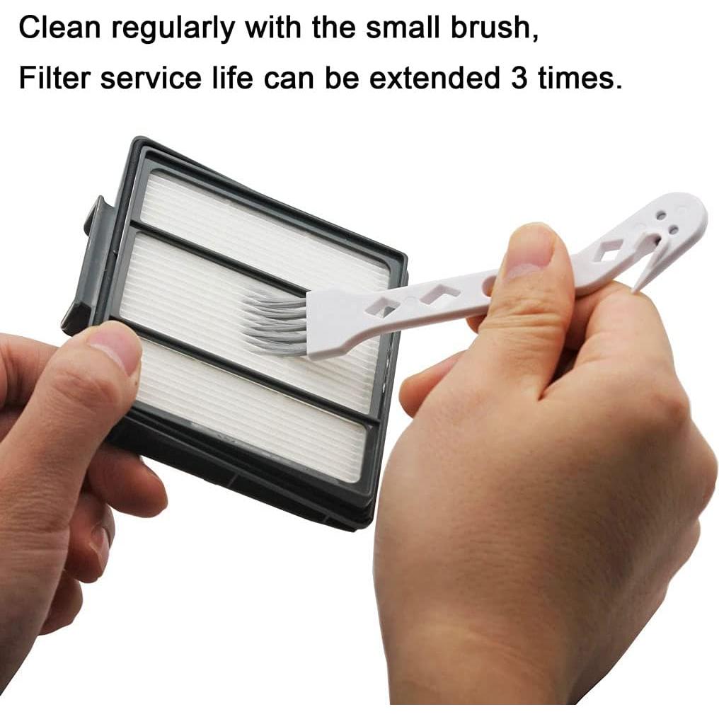 Lemige Paquete 10 Filtros y Cepillos para Aspiradora Shark