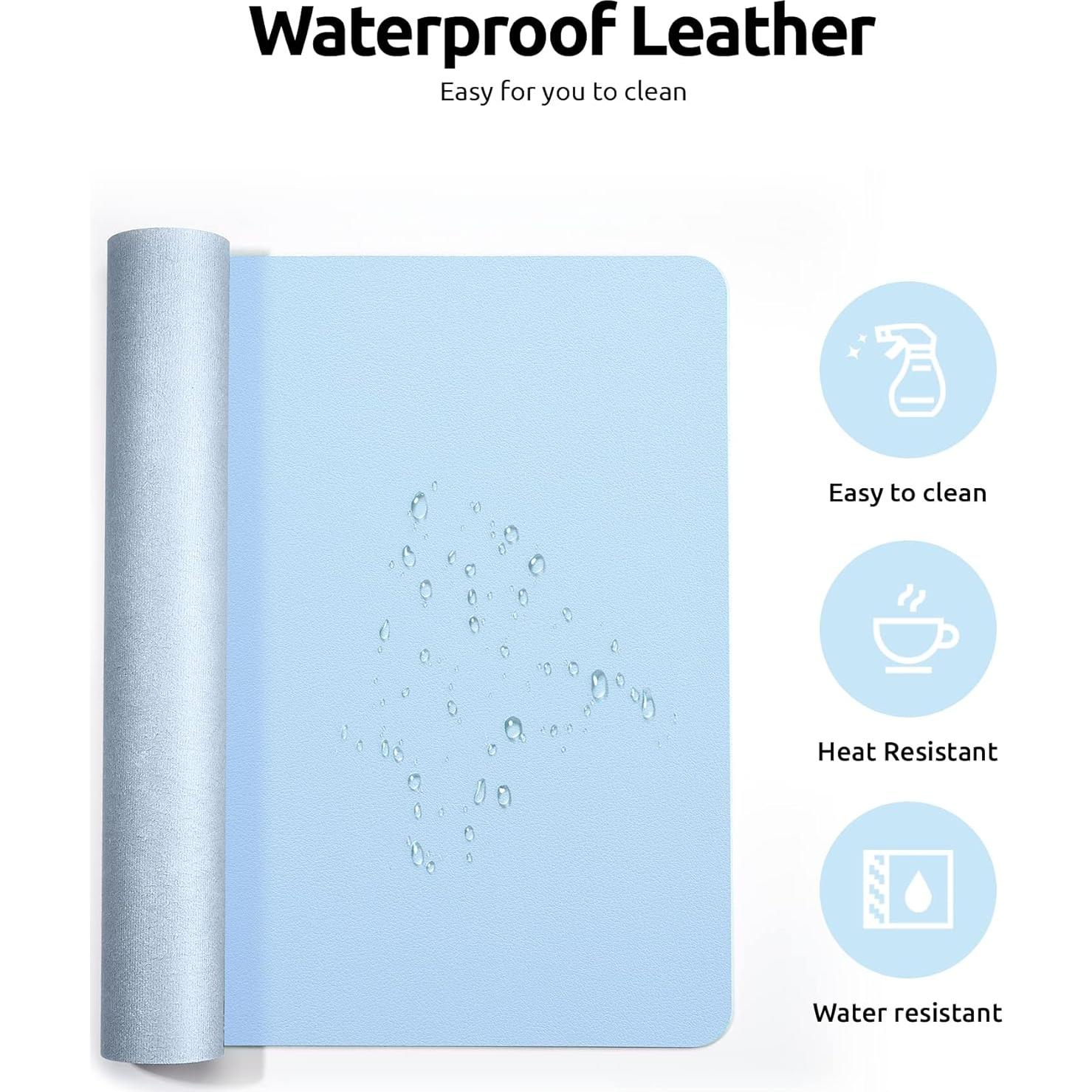 Alfombrilla de Escritorio YSAGi Azul Bebé 60x35 cm Antideslizante