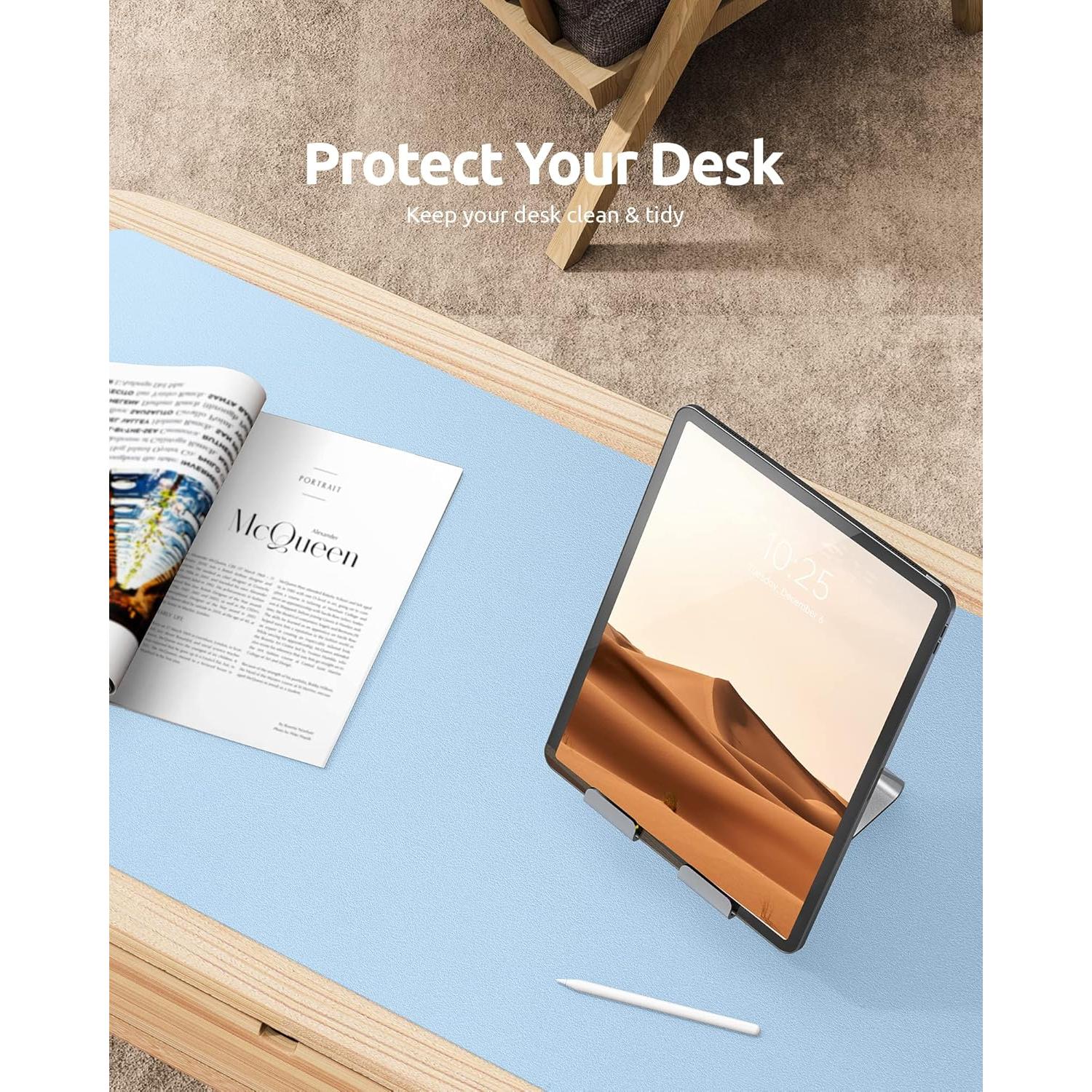 Alfombrilla de Escritorio YSAGi Azul Bebé 60x35 cm Antideslizante