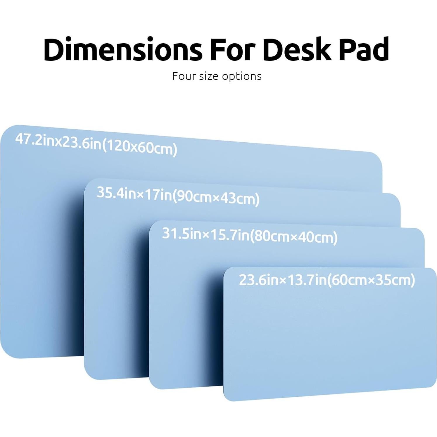 Alfombrilla de Escritorio YSAGi Azul Bebé 60x35 cm Antideslizante