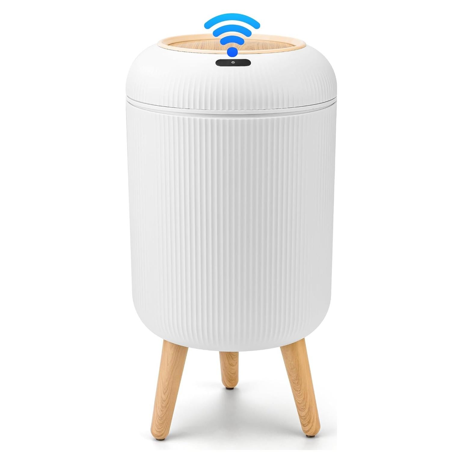 Basurero Inteligente Pukomc con Sensor 9.84L Blanco