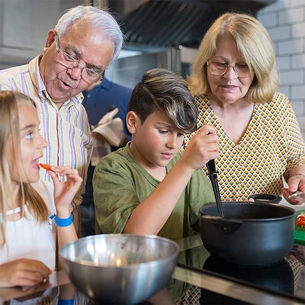 Picador de Carne YilulvDeng 5 Cuchillas Antiadherente Rojo