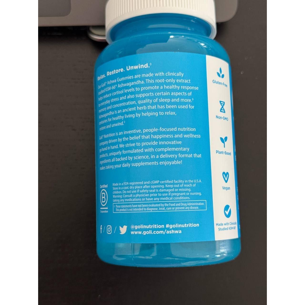 Goli Ashwagandha Gummy 120 Unidades Frutos Mixtos Vegano