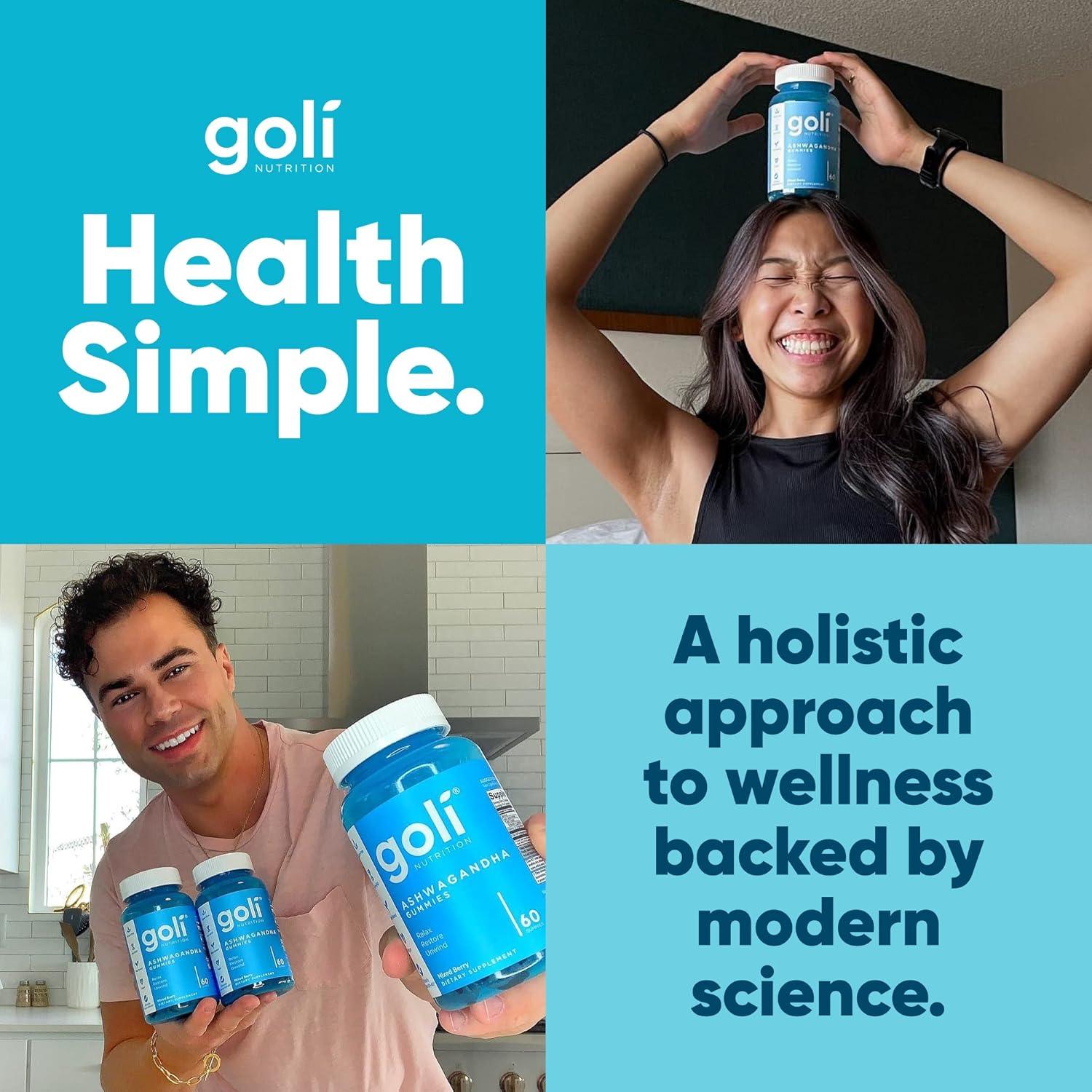 Goli Ashwagandha Gummy 120 Unidades Frutos Mixtos Vegano