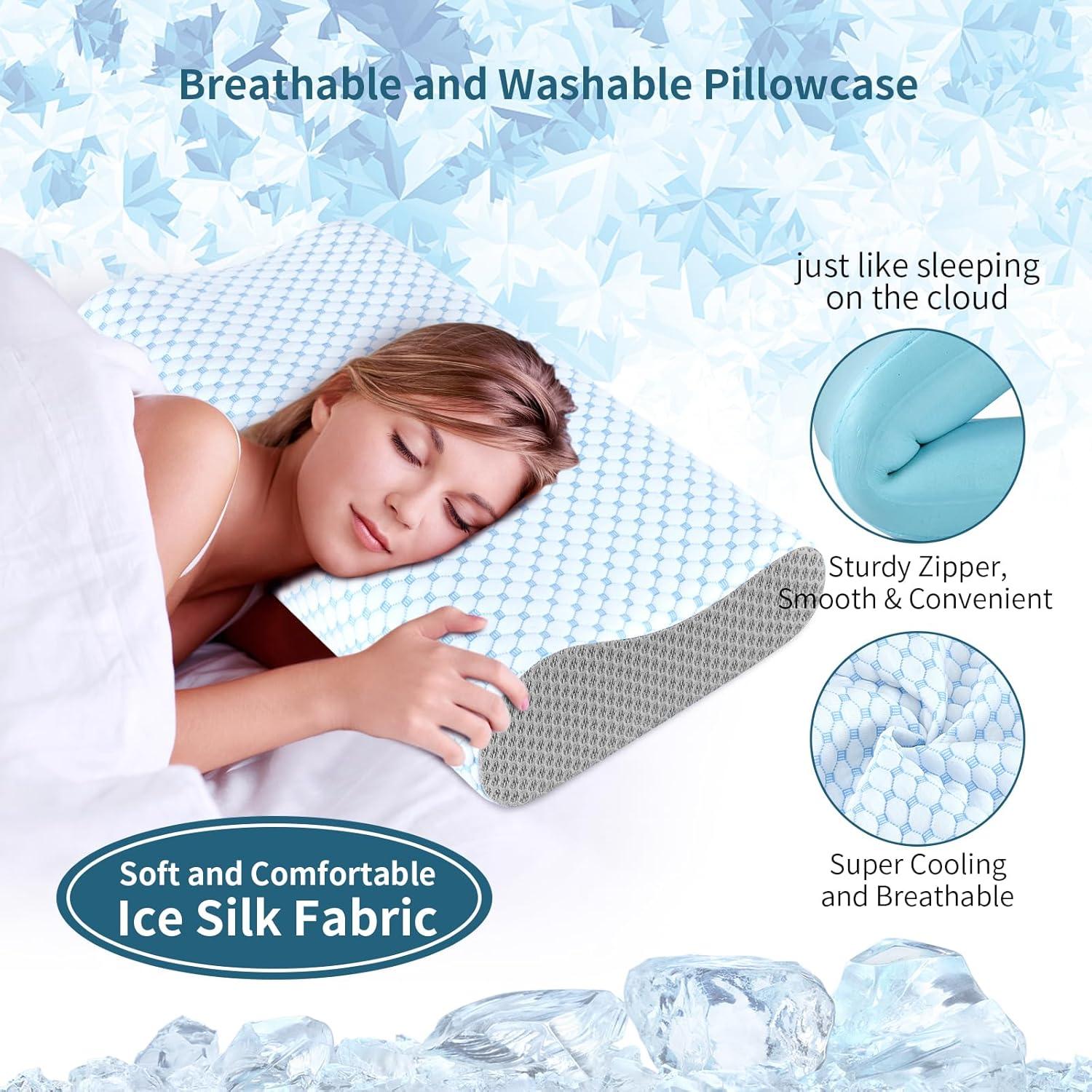 Almohada Cervical Ylekto Espuma Viscoelástica 61x35cm Ajustable