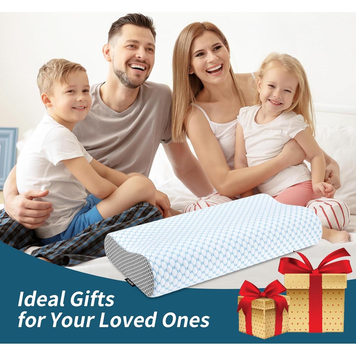 Almohada Cervical Ylekto Espuma Viscoelástica 61x35cm Ajustable