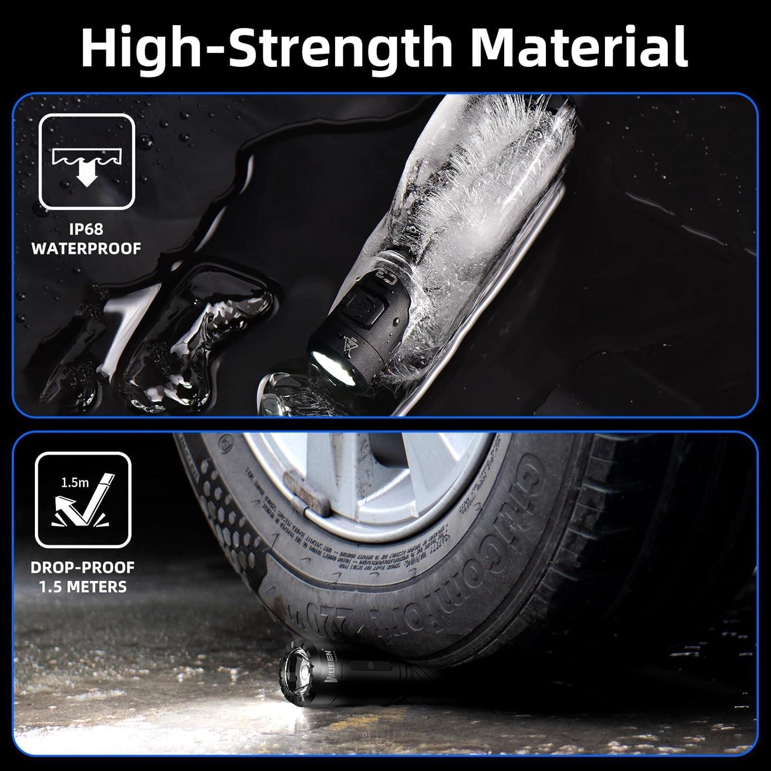 Linterna Recargable WUBEN C3 1200 Lúmenes LED IP68 Camping