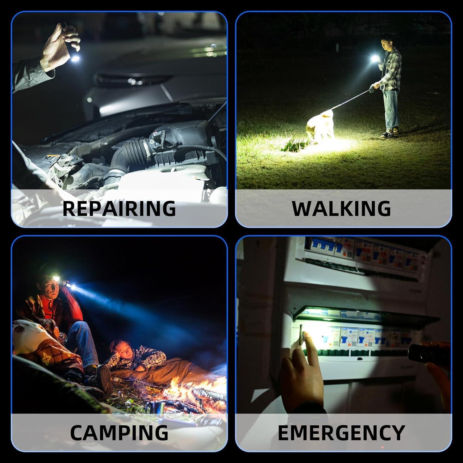 Linterna Recargable WUBEN C3 1200 Lúmenes LED IP68 Camping