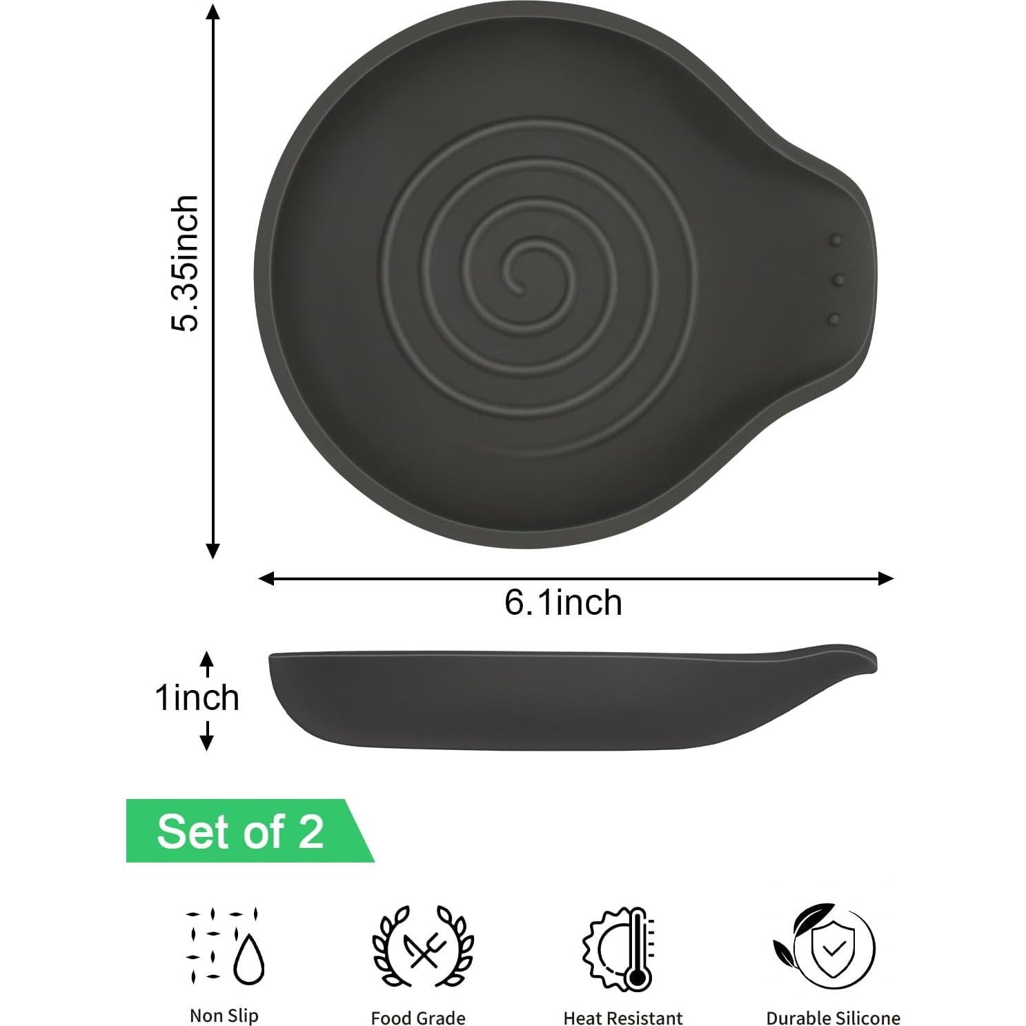 Soporte de Cuchara de Silicona LOMILD 15.5 cm Antideslizante