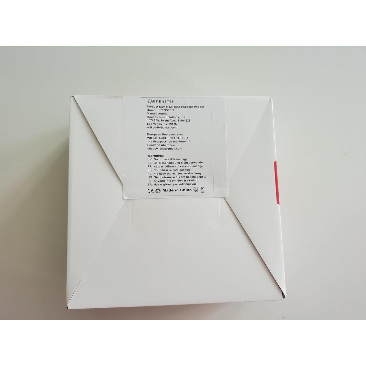 Tazón de Palomitas de Maíz BRENSTEN Silicona Colapsable 360g