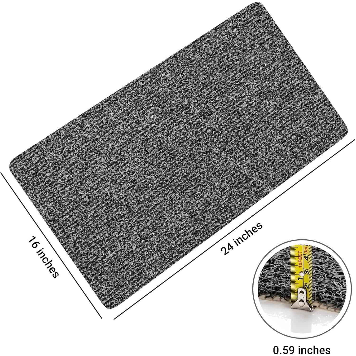 Alfombra de Ducha Antideslizante LuxStep 61x41 cm Negra