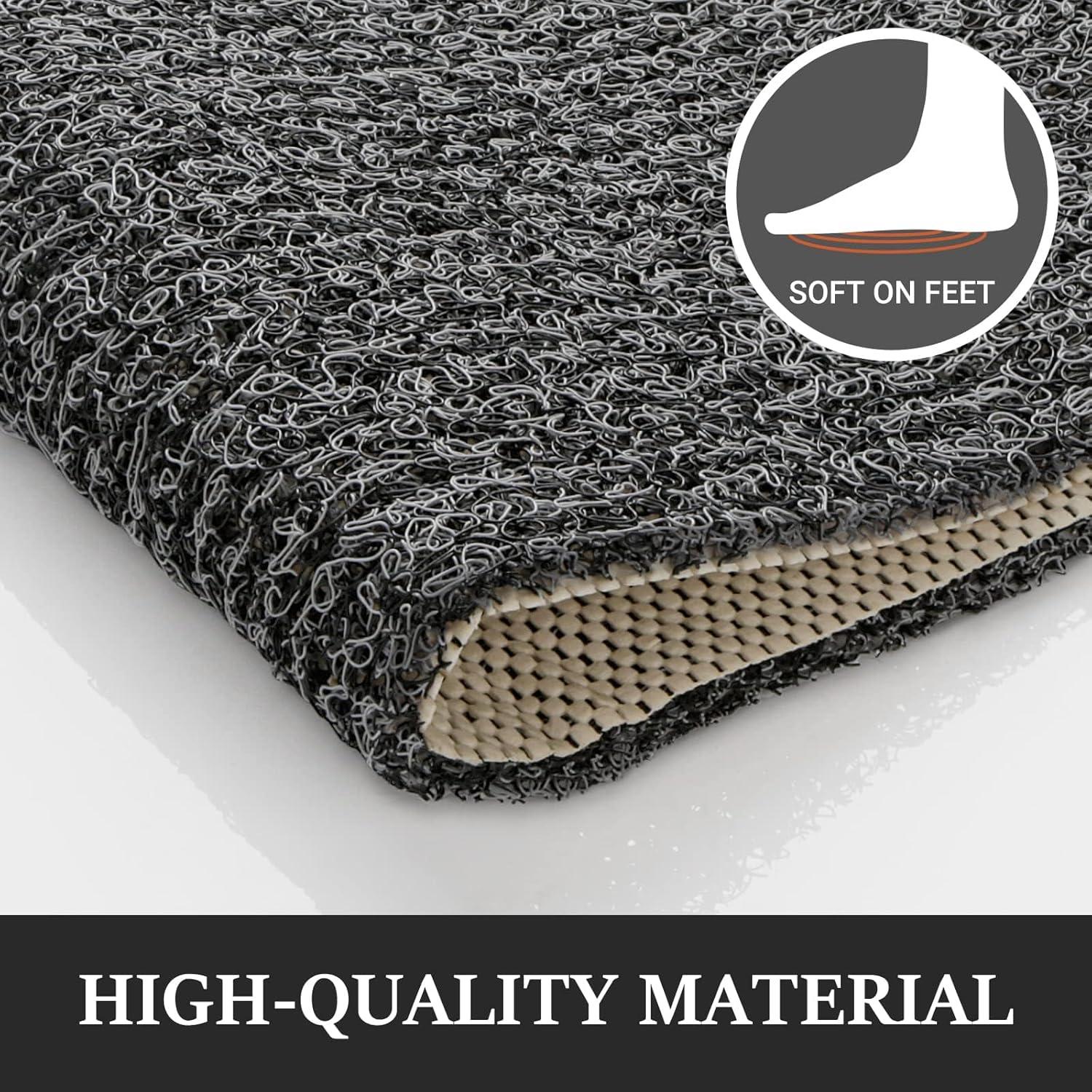 Alfombra de Ducha Antideslizante LuxStep 61x41 cm Negra