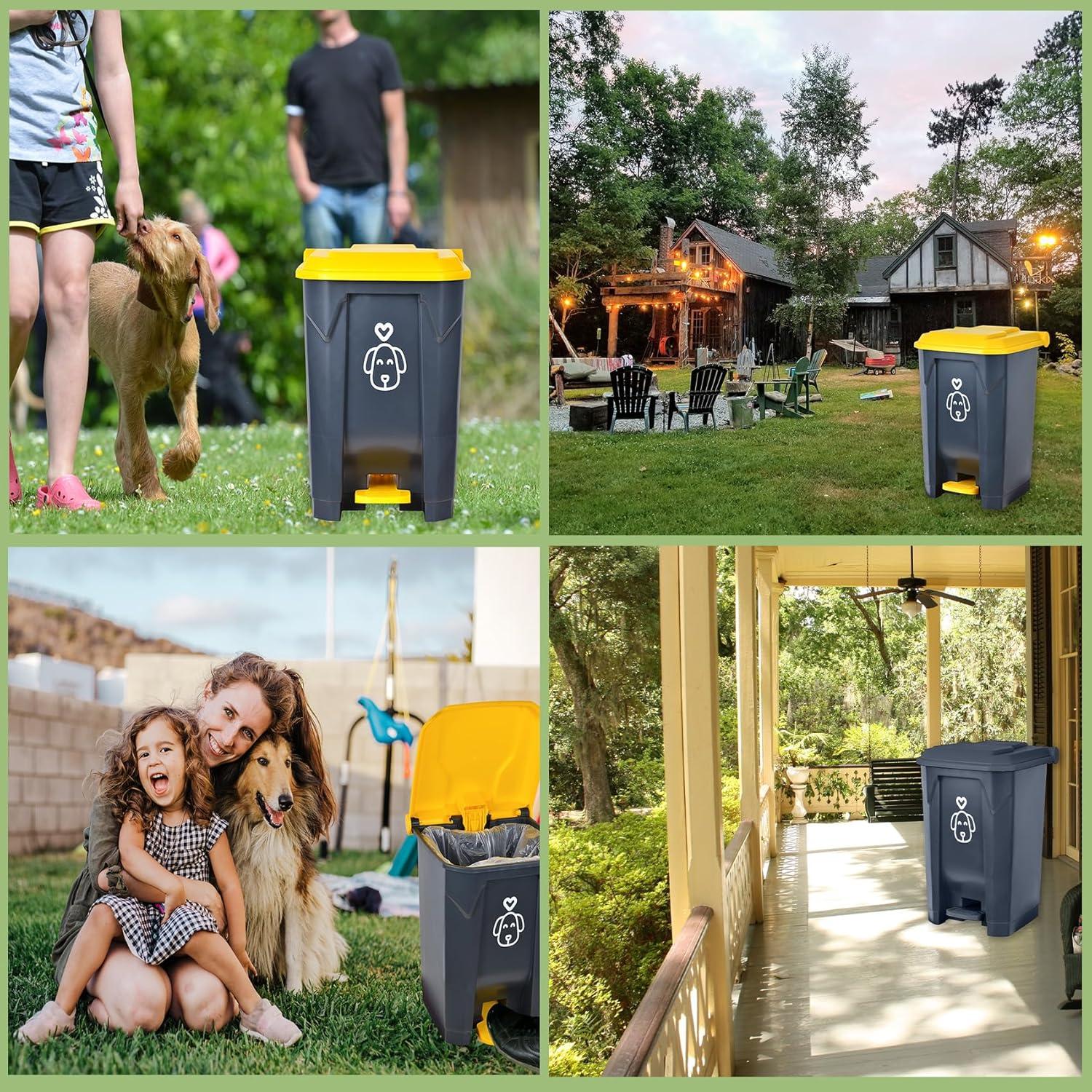 Cubeta de Basura para Perros Origreen 15L con 290 Bolsas