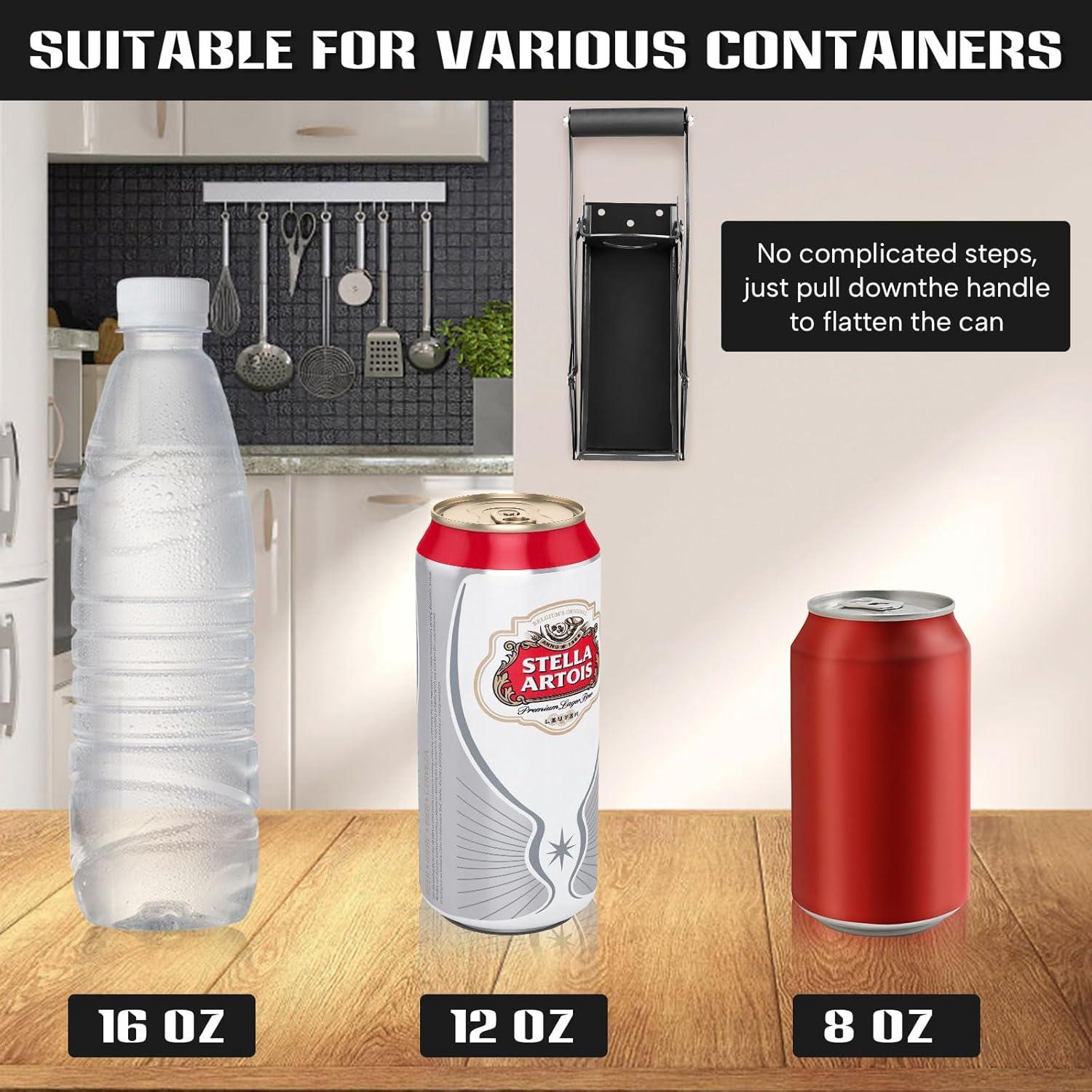 Trituradora de Latas GYE A1 Montada en Pared 0,47L Negra