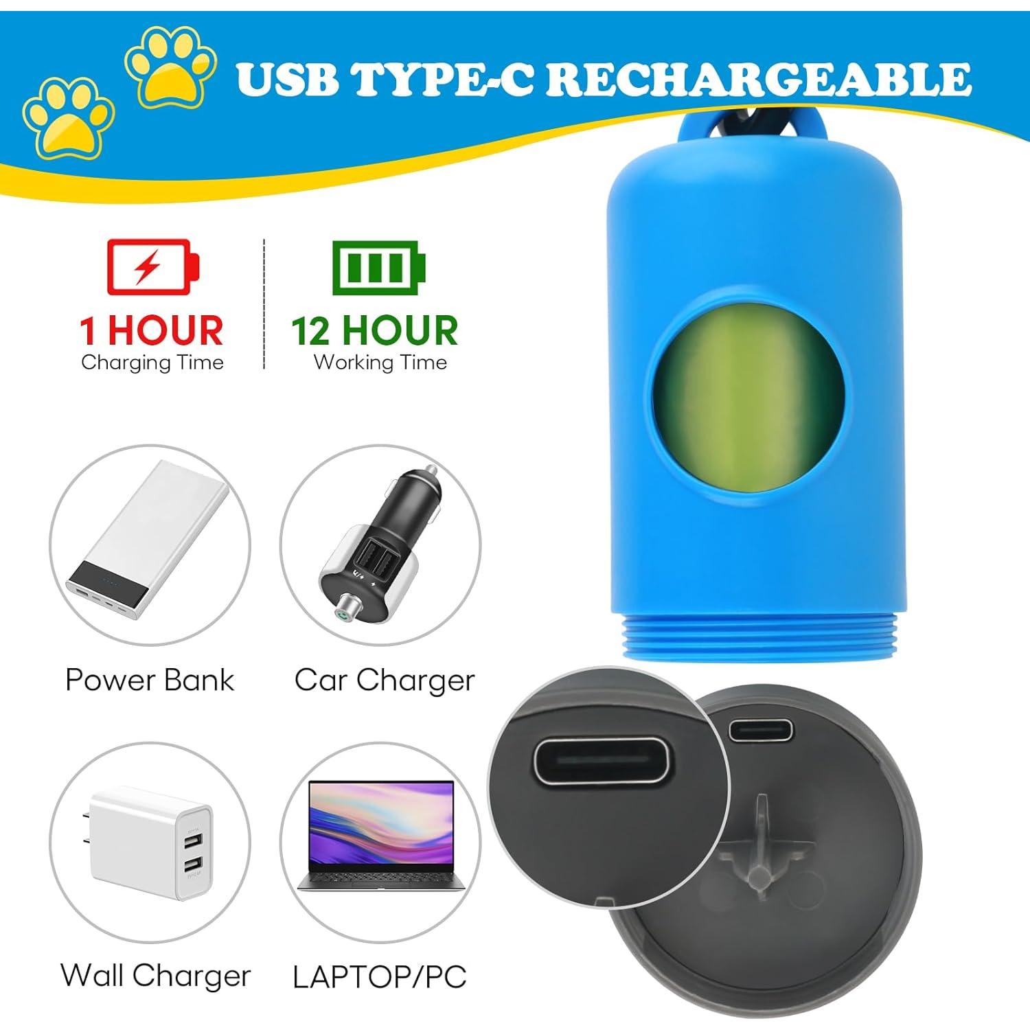 Dispensador de Bolsas para Excremento de Perros Novkin con Linterna