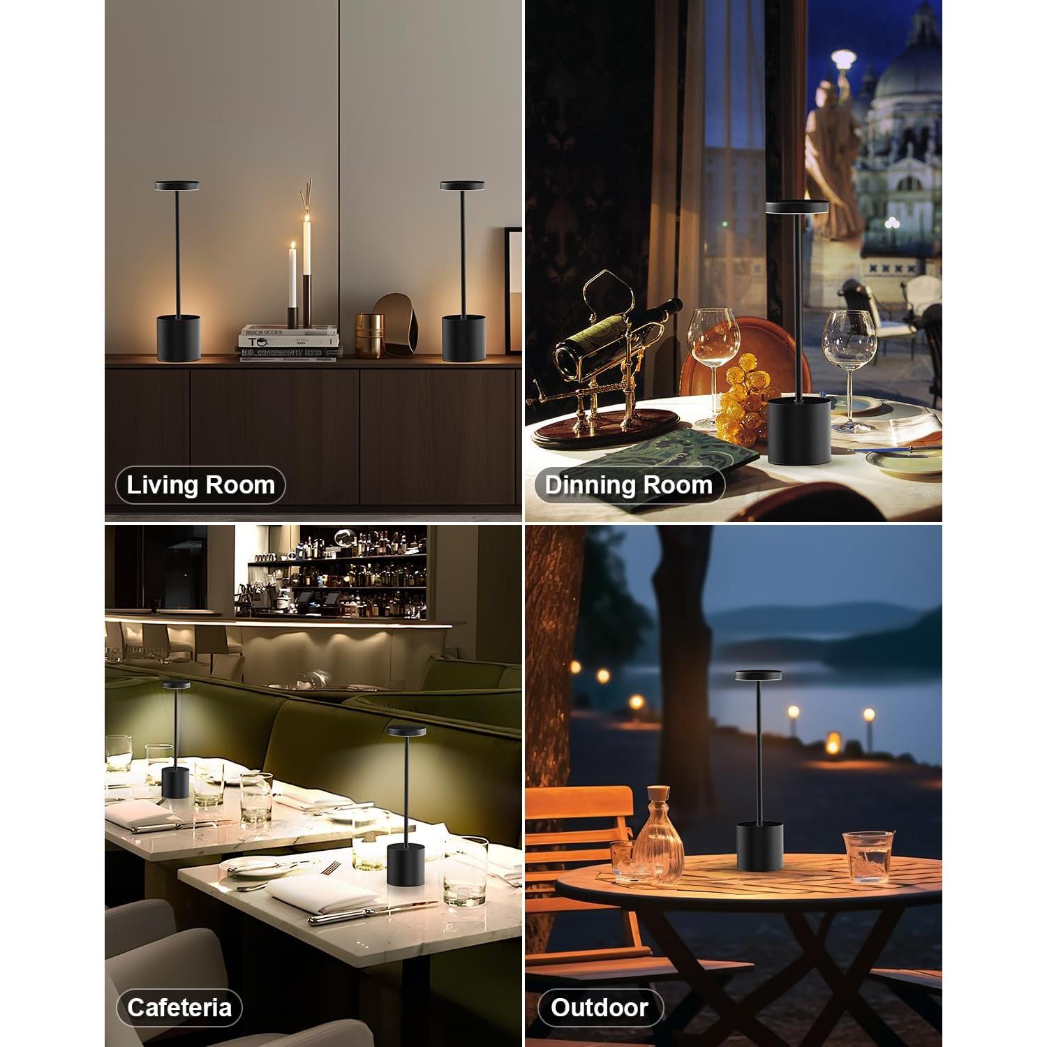 Lámpara de Mesa LED Portátil Swinerton 5000mAh Regulable 3 Colores